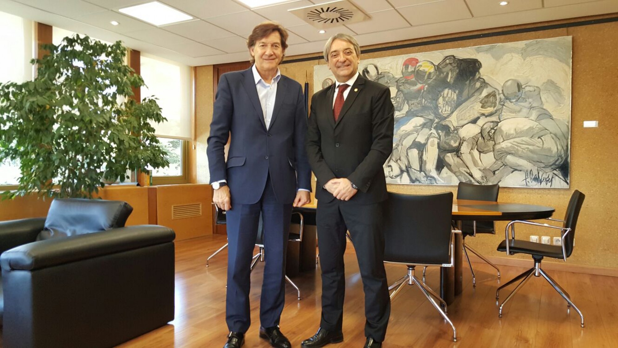 Positiva reunión entre el presidente del Consejo Iberoamericano del Deporte y el presidente del Consejo Superior de Deporte de España.