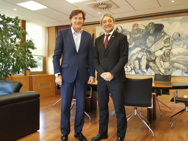 Positiva reunión entre el presidente del Consejo Iberoamericano del Deporte y el presidente del Consejo Superior de Deporte de España.