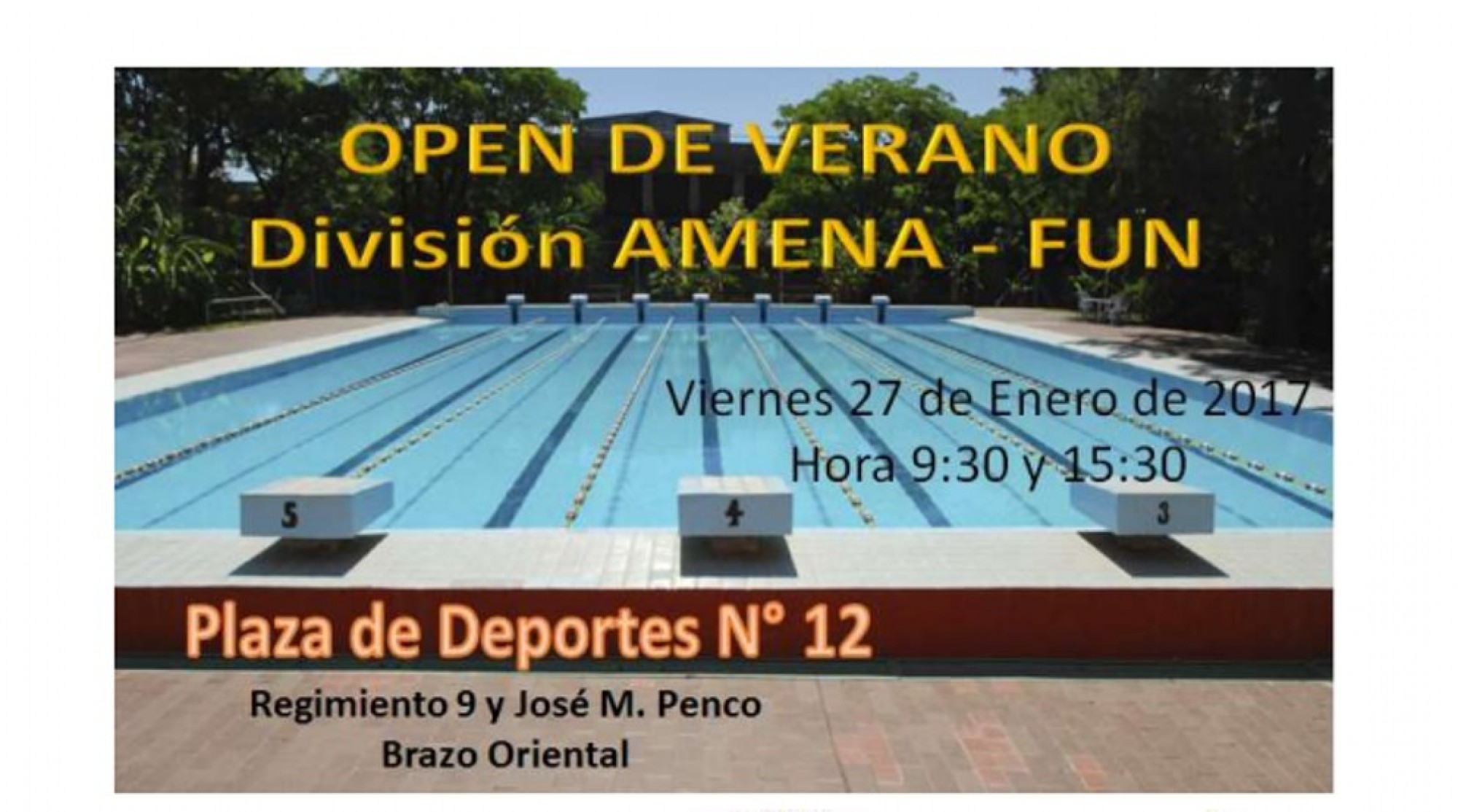 Open de Natación de Verano en Plaza 12 